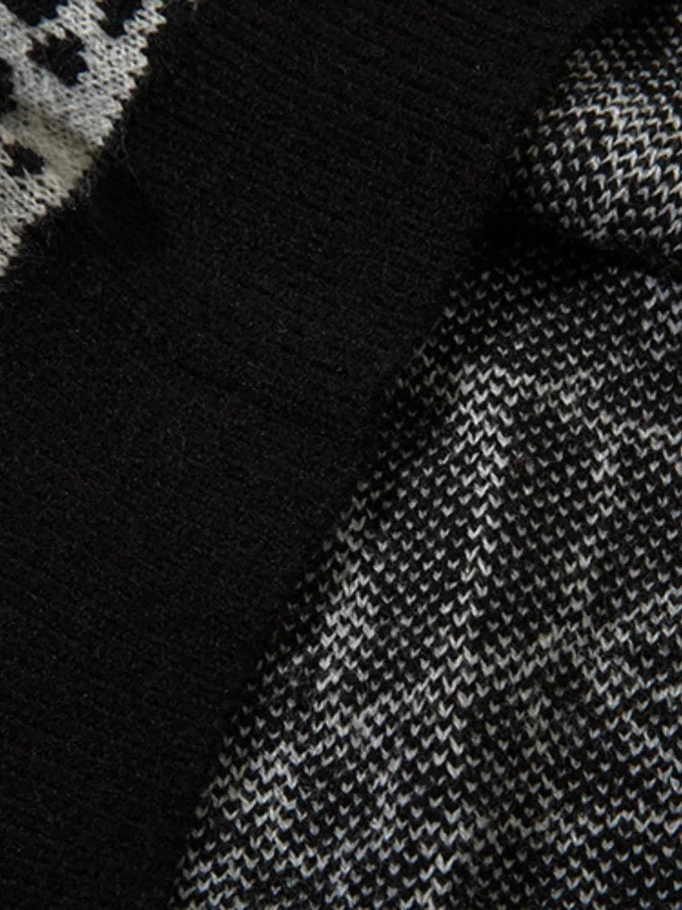 Men's Spider Web V-Neck Sweater Vest